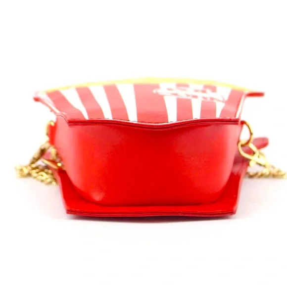 High Fashion Popcorn PU Leather Chain Crossbody Bag - NWOT. - Picture 4 of 14